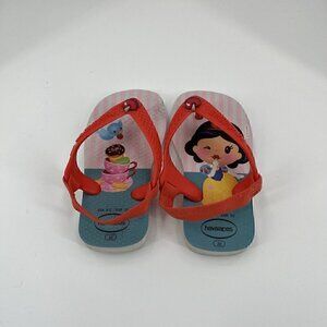 Havaianas Disney Snow White and Seven Dwarfs Infant Baby 6 C Flip Flops Princess